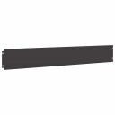vidaXL Plenkanter 10 stk svart 15x103 cm kaldvalset stål