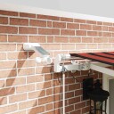  Automatisk Uttrekkbar Markise med LED Oransje og Brun 500x350 cm