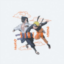 Naruto Hettegenser Naruto vs Sasuke XL  50% bomull/50% polyester