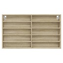  Vitrineskap sonoma eik 100x15x58 cm konstruert tre