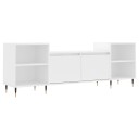  TV benk hvit 160x35x55 cm konstruert tre