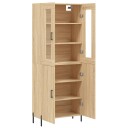  Highboard sonoma eik 69,5x34x180 cm konstruert tre
