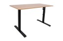 Skrivebord Ergo Optimal med motor 120x60 cm Eik  