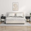  Nattbordskap Svart eik 38 x 30 x 48 cm Konstruert tre