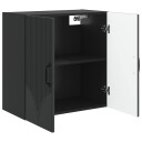 vidaXL Vegghengt skap Svart 59 x 31 x 60 cm Konstruert tre