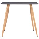 vidaXL Spisebord grå og eik 80,5x80,5x73 cm MDF