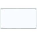 vidaXL Kjøkkenbakplate 2 pcs Gjennomsiktig 90 x 50 cm herdet glass