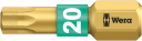 Wera Torx Bit 867/1 1/4" x 25mm Diamantbelegg for Elektroverktøy