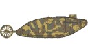 Airfix Første verdenskrig 1/76 Mannlige Stridsvogn Byggesett