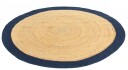 Runde tepper   Taki jute/blå Størrelse: Ø 200 cm