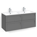 Macro Design Crown Servantskap Skuff - med Light 14 Servant 120cm Dobbel Antrasitt / Shape