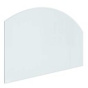 vidaXL Peisglassplate Gjennomsiktig 80 x 50 cm Glass