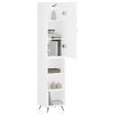 vidaXL Highboard hvit 34,5x34x180 cm konstruert tre 8720845483753