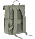 LÄSSIG Stelleryggsekk Rolltop Up Backpack silver green