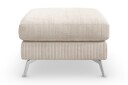 Ocean Lyx Fotskammel - Beige/Krom