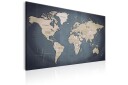 Tavle World Map: Shades Of Grey 60X40 Artgeist sp. z o. o.