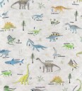 Nørgaard Madsens Sengetøy   Baby   Hvit m. Dino   Nørgaard Madsens   Baby   Sengetøy   Baby