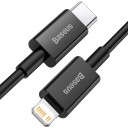Baseus USB-C til Lightning Kabel 20W PD 2m Svart