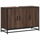 Servantskap brun eik 90x33x60 cm konstruert tre 8721102843327
