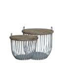 Sofabord sett med 2 bord i Opal farge fra Chic Antique