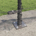  Gjerdepåle Grå 100 x 0,5 m 13 mm nett Stål og PVC
