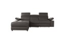 Hjørnesofa 3 seter Rayland Brun PU Venstre Manuell Recliner   Brun PU Venstre Manuell Recliner