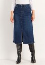 Cellbes Of Sweden Denim skj?rt med splitt foran