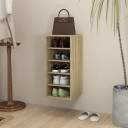 vidaXL Skoskap sonoma eik 31,5x35x70 cm sponplate