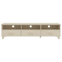 vidaXL TV-benk HAMAR honningbrun 158x40x40 cm heltre furu