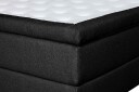 Oslo Lyx Sengpakke Kontinentalseng 160x200 cm Curved Sengegavl Svart