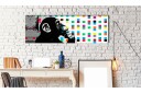 Tavla Banksy: The Thinker Monkey 135x45  