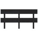 vidaXL Sengegavl svart 164x3x81 cm heltre furu