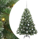  Kunstig juletre med 150 LED med stativ grønn 120 cm PE og PVC