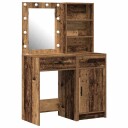  Sminkebordsett med skuff 2 pcs Gammelt tre 50 x 41 x 135 cm