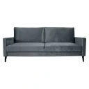 Sovesofa HOME4YOU Anna med oppbevaringsboks Grå fløyel   grå