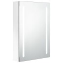 vidaXL LED-speilskap til bad blank hvit 50x13x70 cm