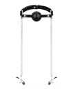 Bedroom Fantasies Ball Gag med brystklemmer