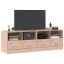  TV-benker 2 stk rosa 67x39x44 cm stål