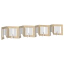 Vidaxl Foldbar Hundegitter Med Stativer 8 Stk. Sonoma Eik 60 cm