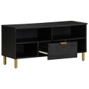 TV benk svart 100x33x46 cm konstruert tre