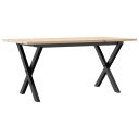  Salongbord X-ramme 90x40x45 cm heltre furu og støpejern 3282686