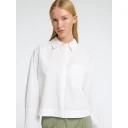 Selected Slfastha Ls Cropped Boxy Shirt Noos   White   34