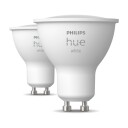 Philips Hue LED-lyspære GU10 4,2W (2-pakning)