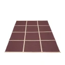 Pappelina Vevd Teppe Criss Burgundy 180x260 cm