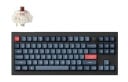 Keychron V3 MAX QMK/VIA Wireless RGB Hot Swap Jupiter Brown - Carbon Black - Tastatur - Uten talltastatur - Nordisk - Svart