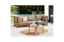 3 sitssoffa Beliani Trani Ljus trä/grått/beige Ja Light wood\|\|Grey\|\|Beige  