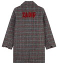 Zadig & Voltaire Frakk   Akryl/Ull   Grå Rutet m. Rød   Zadig & Voltaire   12 år (152)   Overgangsjakke