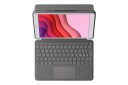 Logitech Combo Touch Tastatur til iPad 10.9" (10. gen) med Touchpad - Oxford Grå - Nordisk