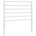vidaXL Sengegavl i metall hvit 100 cm