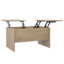 vidaXL Salongbord sonoma eik 80x50x42,5 cm konstruert tre